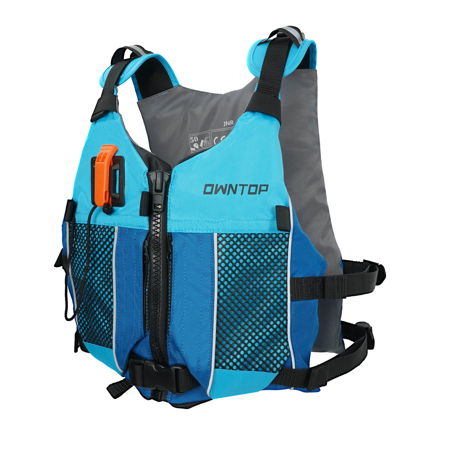 Koorium Life Jacket for Adult,Swim Vest for Men Women,Adults Life Jackets Dual Mesh Pockets Attached Whistle Buoyancy Aid for Fishing, Paddleboard, Kayaking, Boating