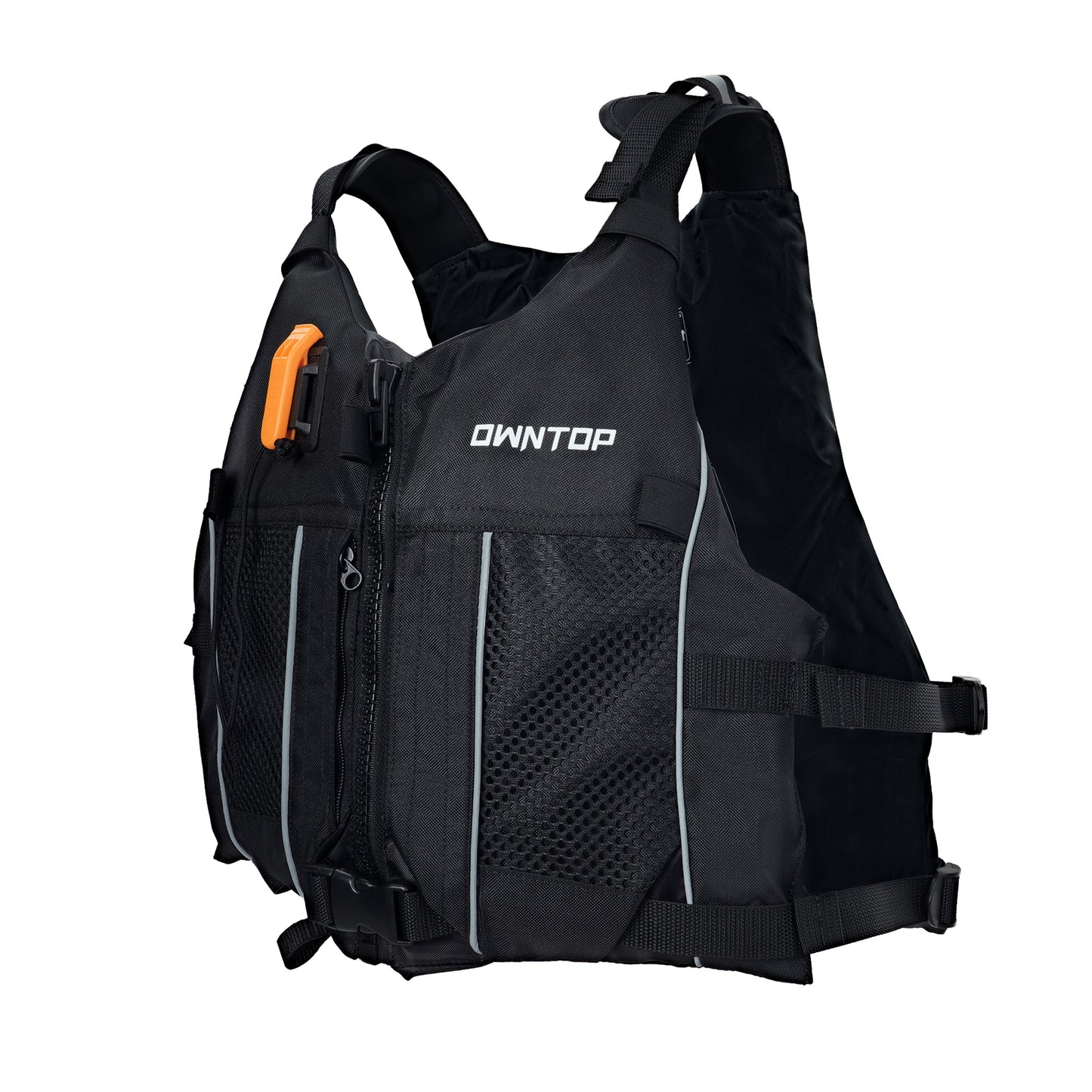Koorium Life Jacket for Adult,Swim Vest for Men Women,Adults Life Jackets Dual Mesh Pockets Attached Whistle Buoyancy Aid for Fishing, Paddleboard, Kayaking, Boating