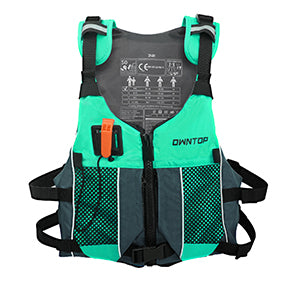 Koorium Life Jacket for Adult,Swim Vest for Men Women,Adults Life Jackets Dual Mesh Pockets Attached Whistle Buoyancy Aid for Fishing, Paddleboard, Kayaking, Boating