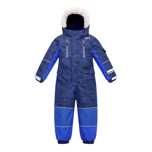 Kids Snowsuit One Piece, Girls Snow Suit Waterproof, Boys Ski Jacket Jumpsuits Overalls for Skiing Snowboarding
