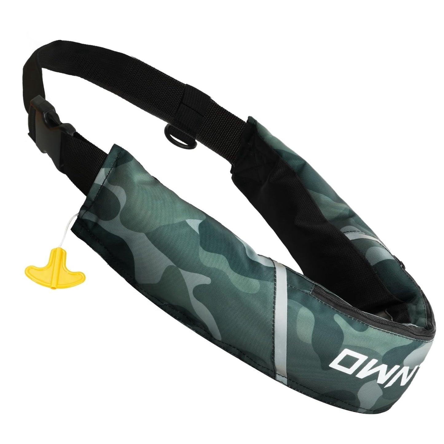 Koorium Manual Inflatable Belt Pack for Adults, Low Profile Swim Vest with CO2 Cartridge & Emergency Whistle, Lightweight PFD for Kayaking, Fishing, Boating