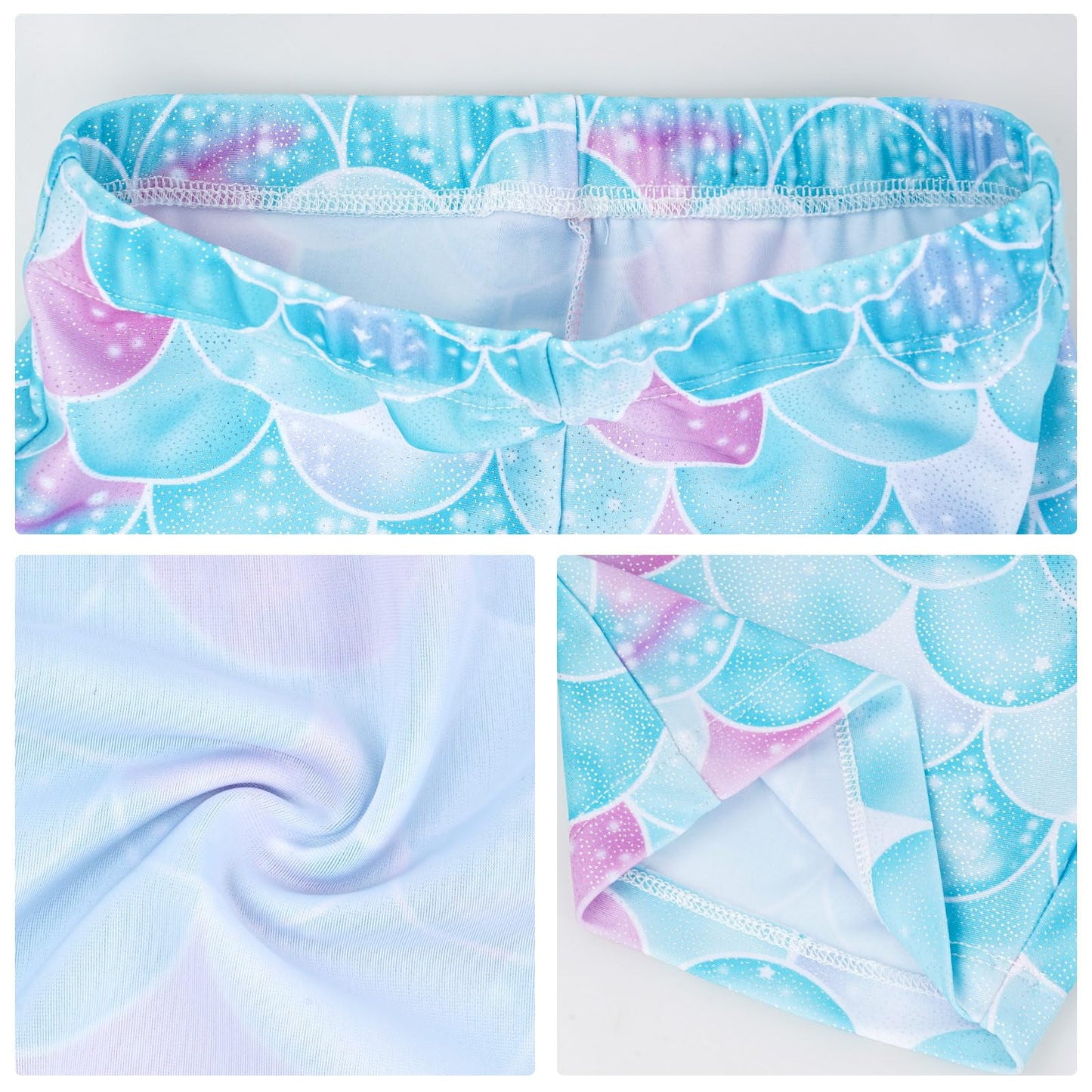 3 Pcs Set Sparkle Gymnastics Leotards for Girls Long Sleeve Gymnastics Clothes