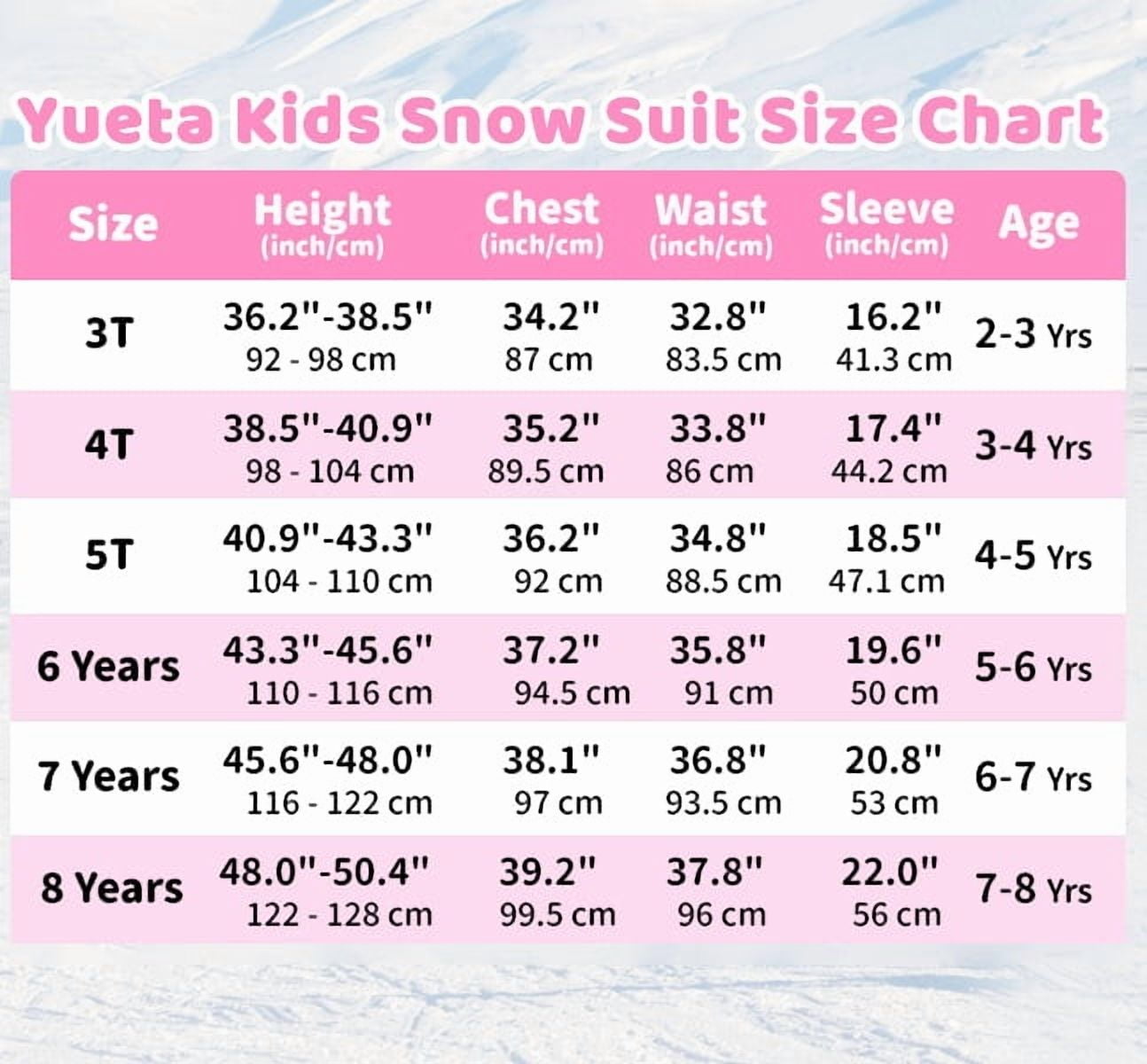 Kids Snowsuit One Piece, Girls Snow Suit Waterproof, Boys Ski Jacket Jumpsuits Overalls for Skiing Snowboarding