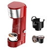 Single Serve Coffee Maker Coffee Brewer Compatible with K-Cup Single Cup Capsule, Single Cup Coffee Makers Brewer with 6 to 14oz Reservoir, Mini Size