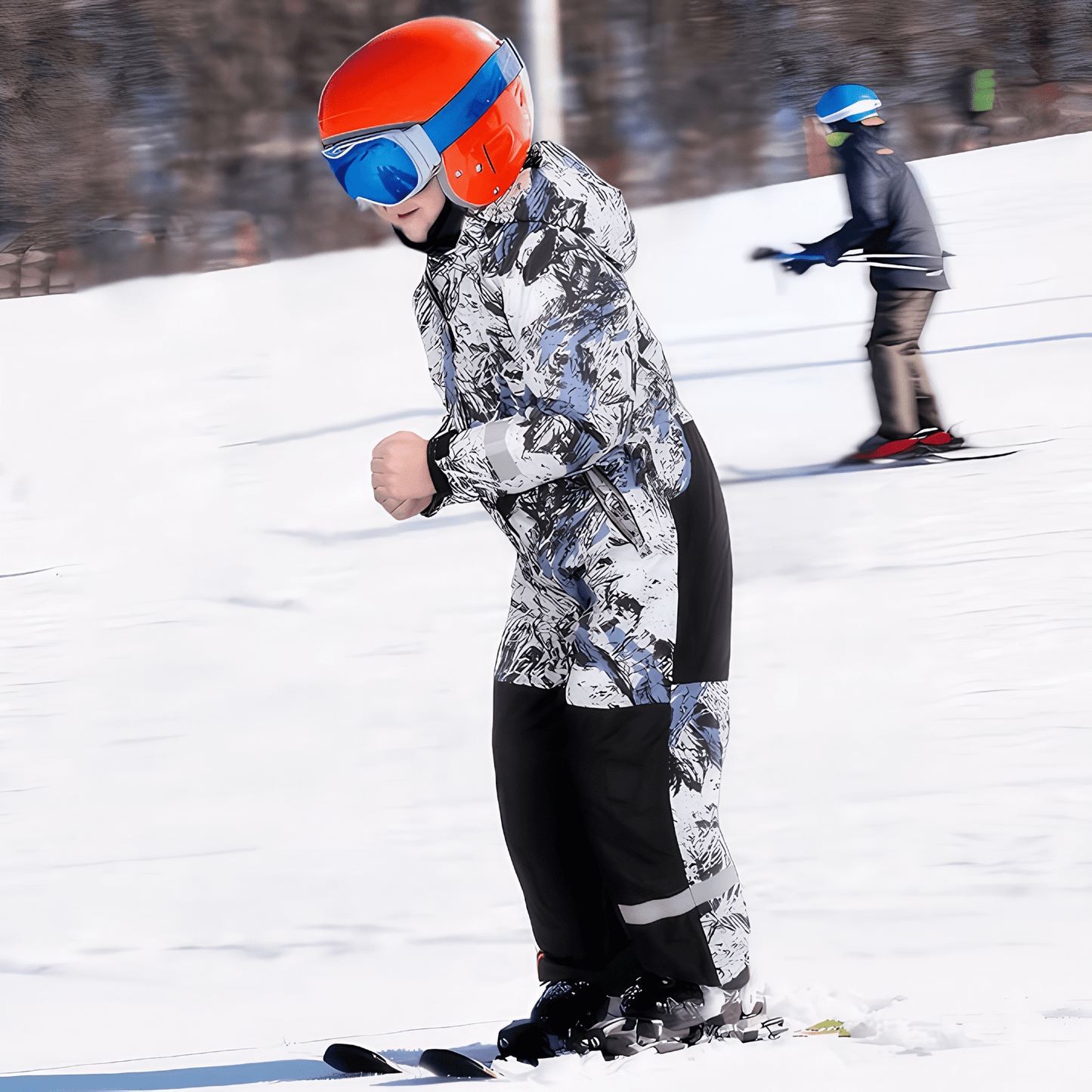 Kuleyang Kids Snowsuit One Piece Ski Suit for Boys Girls 3-9 Years, Toddler Waterproof Winter Snow Suits Overalls