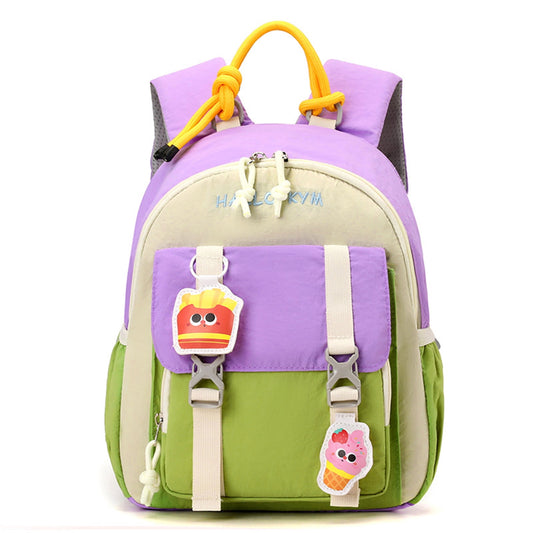 Girls Kindergarten Backpack, 9.6L Lightweight Water-Repellent Toddler Preschool Daypack with Reflective Strip, Adjustable Chest Strap Bookbag 2-5 Years