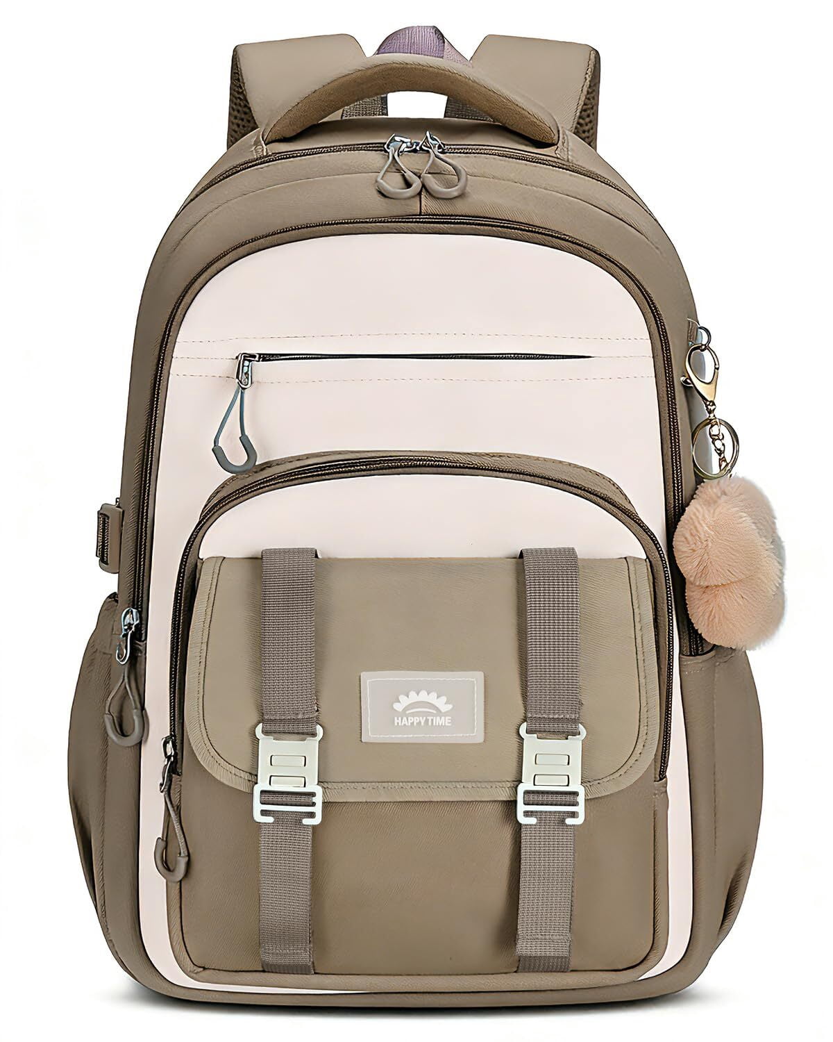 Teen Girls Backpack Large Waterproof Laptop Backpack for Primary Middle High School, Lightweight Bookbag with Trolley Strap for Travel 32L