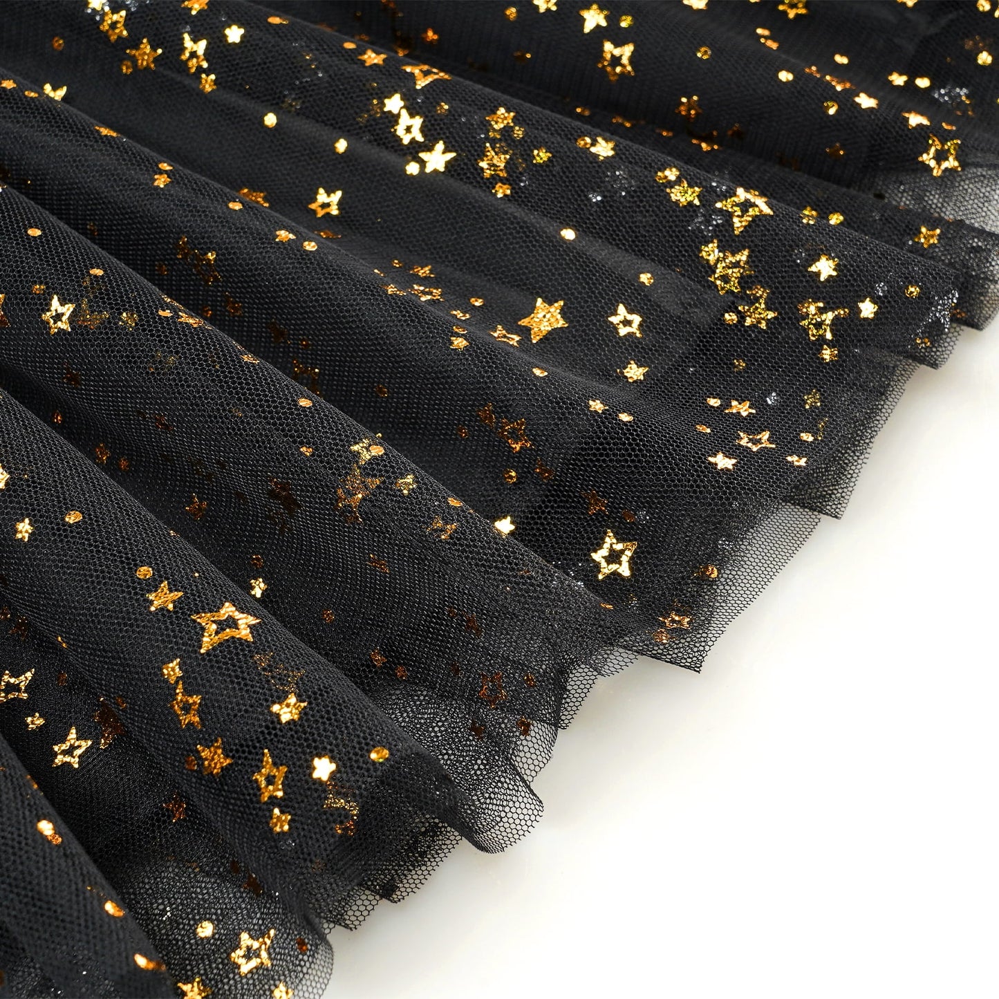 Toddler Girls Christmas Dresses Tutu Long Sleeve Velvet Tulle Fall Winter Princess Star Sequin Ruffle Holiday Party Birthday Xmas Dresses Black 4T(100)