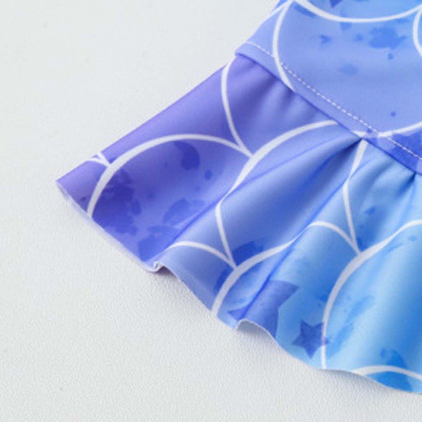 Kuleyang Girls Mermaid Bathing Suit 3PCS Cute Ruffle Tankini Swimsuits with Fish Tail Kids Beach Swimwear 4-13Y