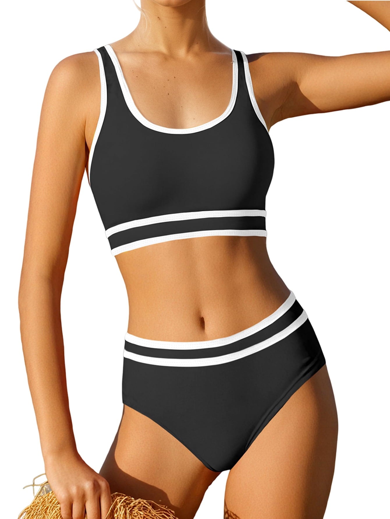 Kuleyang 3 Piece Girls Bikini Swimsuits with Shorts Sporty Girls Bathing Suits Size 10