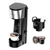 Single Serve Coffee Maker Coffee Brewer Compatible with K-Cup Single Cup Capsule, Single Cup Coffee Makers Brewer with 6 to 14oz Reservoir, Mini Size
