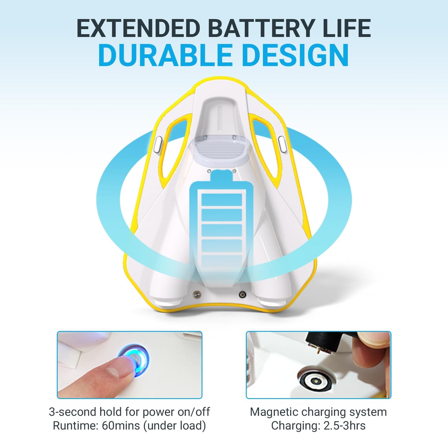 Koorium Electric Swimming Kickboard for Kids, 1 Pack, 132 lbs Capacity