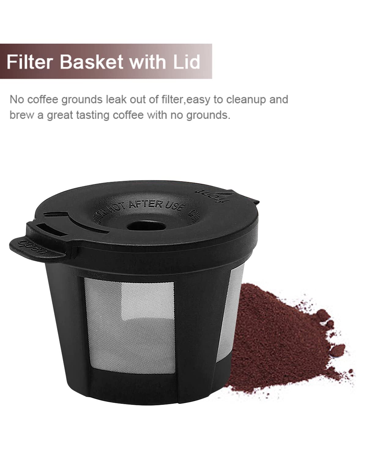 Single Serve Coffee Maker Coffee Brewer Compatible with K-Cup Single Cup Capsule, Single Cup Coffee Makers Brewer with 6 to 14oz Reservoir, Mini Size