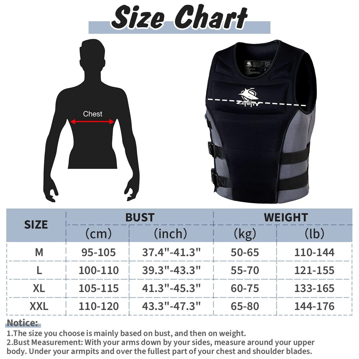 Zeraty Adult Life Jacket Swim Vest Men Impact Vest Buoyancy Swimming Vest Safety Life Jackets for Adult,Float Suit for Kayaking Fishing Surfing Canoeing Sailing