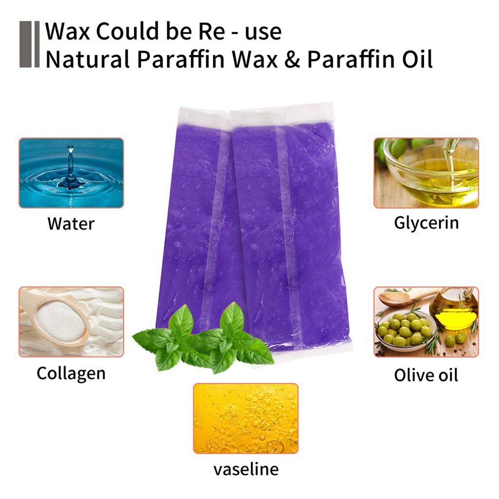 Paraffin Wax Machine for Hand and Feet, Paraffin Baths Wax Warmer Moisturizing Kit Auto-time and Keep Warm Paraffin Hand Wax Machine Soothing Hand & Foot Spa