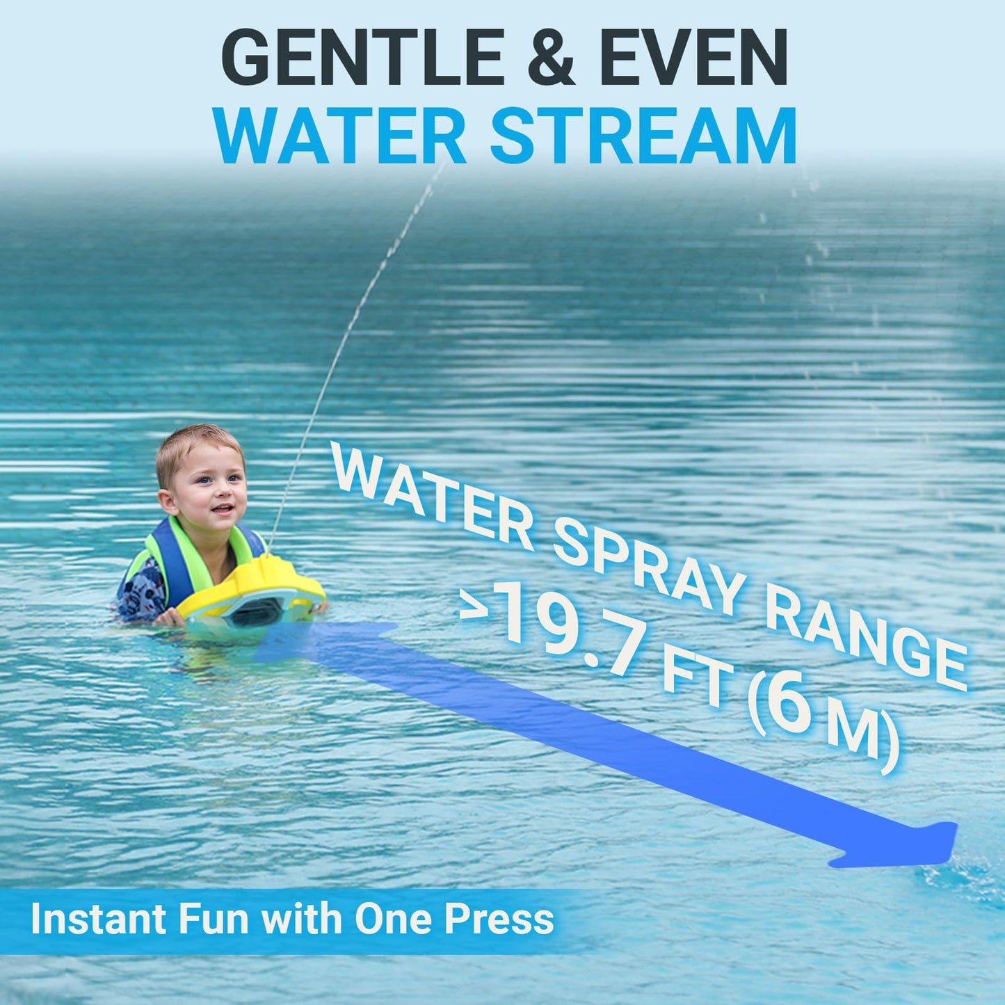 Koorium Electric Swimming Kickboard for Kids, 1 Pack, 132 lbs Capacity