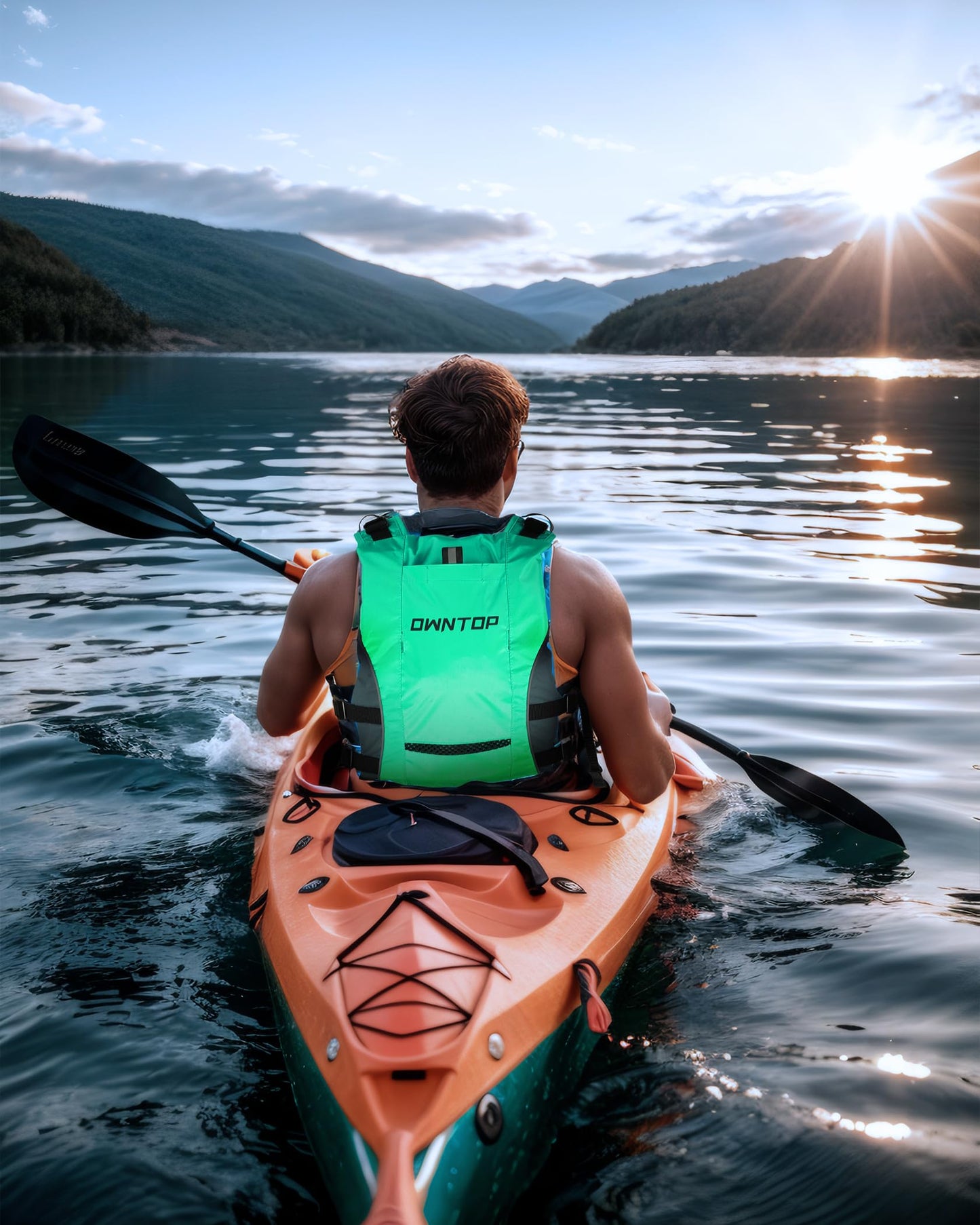 Koorium Life Jacket for Adult,Swim Vest for Men Women,Adults Life Jackets Dual Mesh Pockets Attached Whistle Buoyancy Aid for Fishing, Paddleboard, Kayaking, Boating