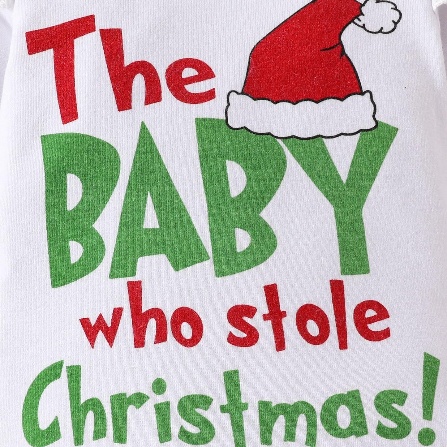 Baby Girls Christmas Outfits Long Sleeve Ruffle Romper Floral Pants Cute Winter Warm Xmas Infant Newborn Girls 3PCS Clothes Set 0-3 Months